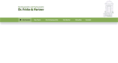 Desktop Screenshot of dr-fricke-partner.de